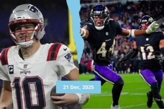 New England Patriots vs Baltimore Ravens Match Player Stats